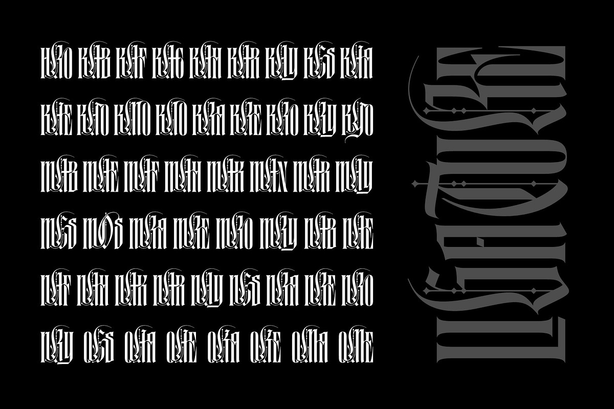 Black Letterfly Typeface, a Blackletter Font by alit design (Photo 17 of 20)