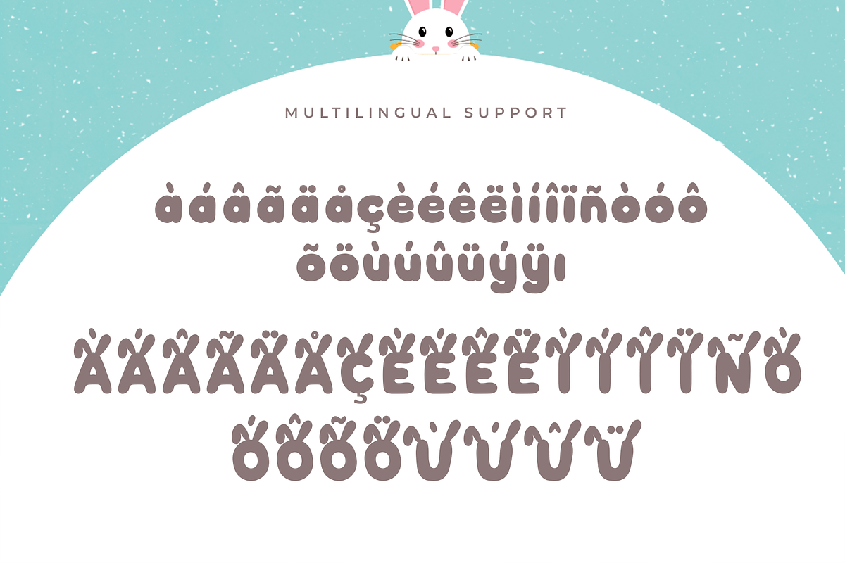 Bunny Gloff – Modern Kids Font, a Handwritten Font by overlaytemplates (Photo 5 of 5)