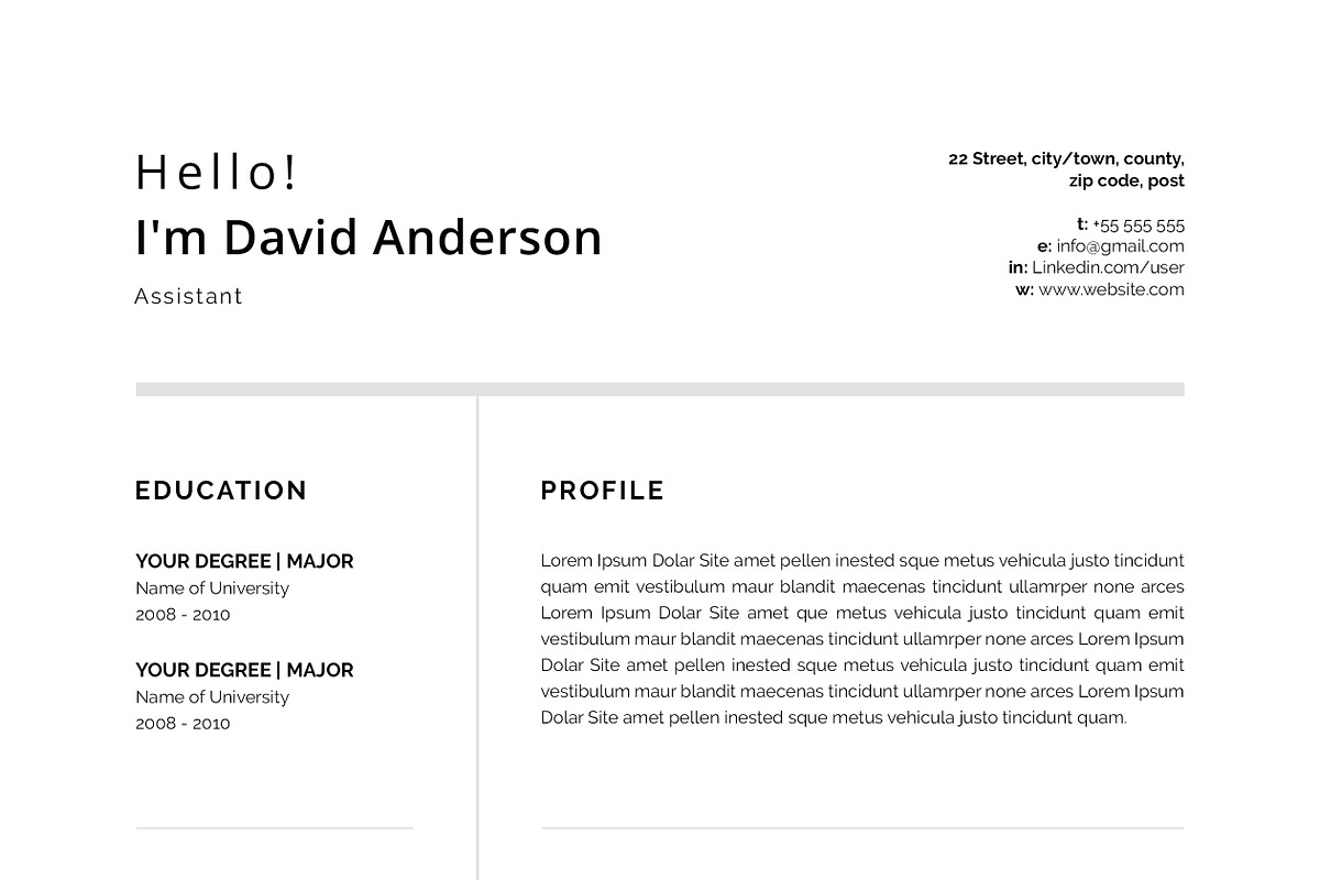 Professional Resume/CV, a Resume Template by SlideCo (Photo 5 of 7)
