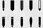 Pencils Silhouette SVG, an Object Illustration by newminddesign (Thumbnail 1 of 3)