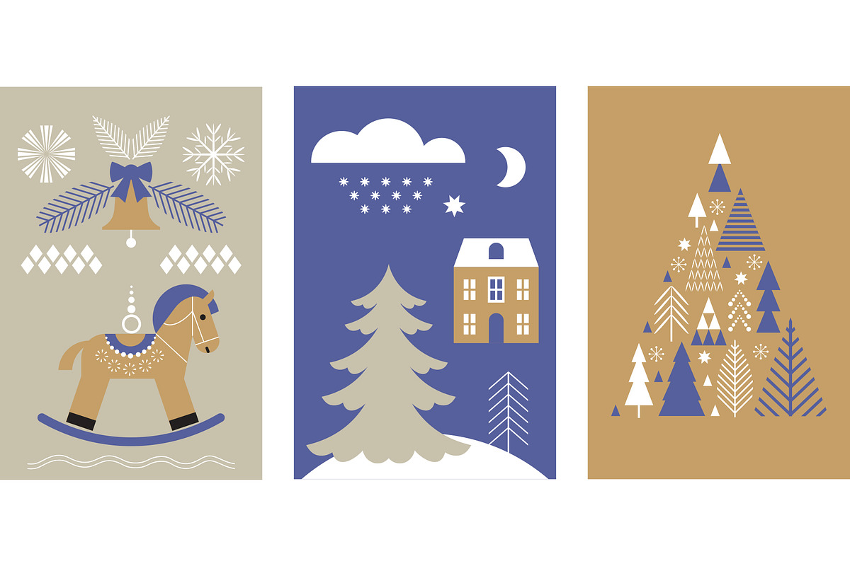 Scandinavian Christmas Elements, a Seasonal Illustration by lenlis (Photo 5 of 9)