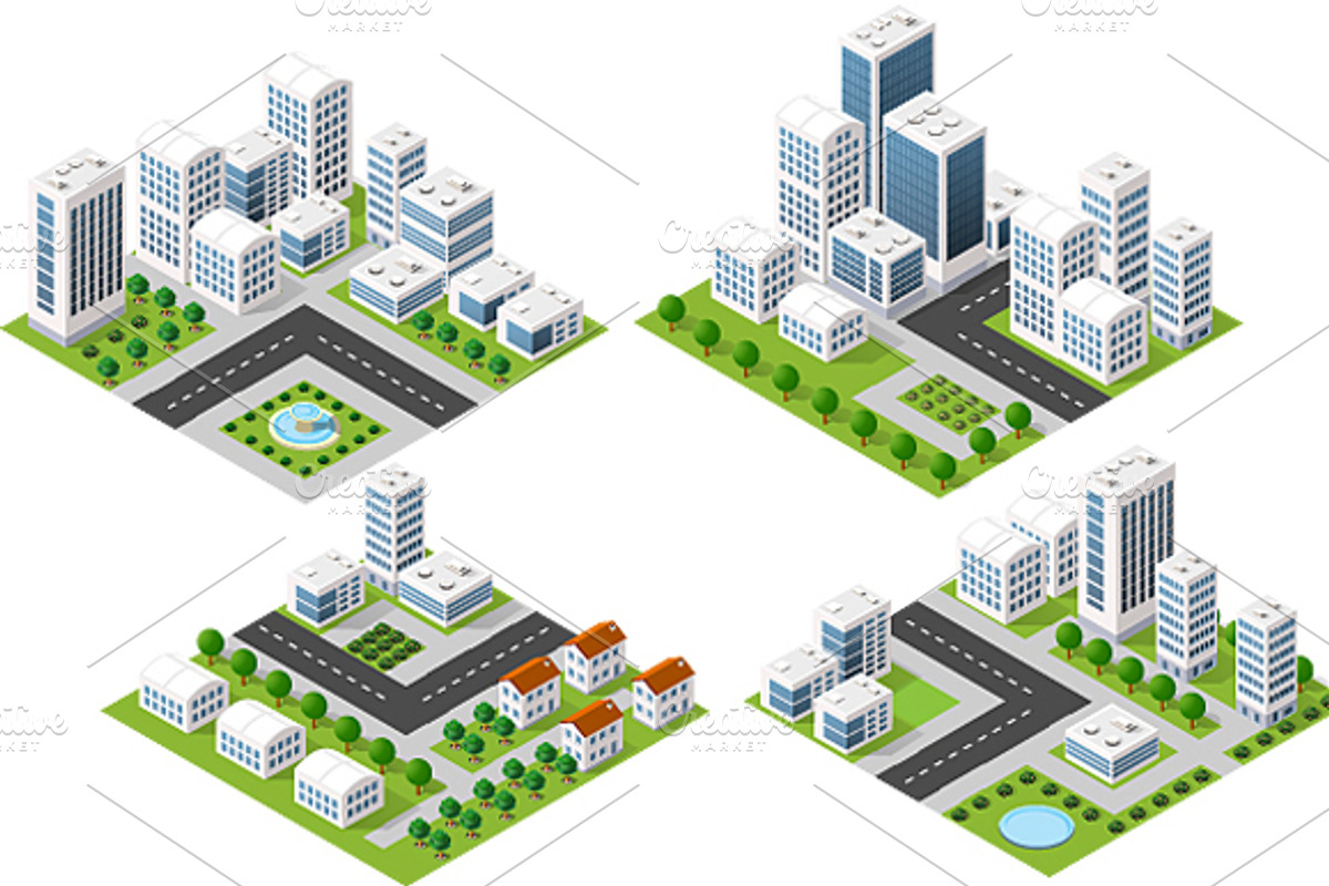 City skyscraper creator, an Object Illustration by AlexZeL (Photo 3 of 6)