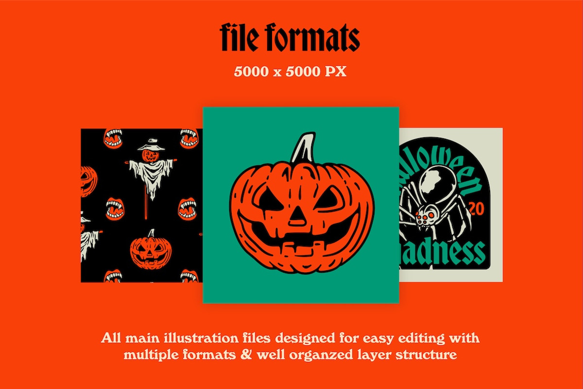Halloween Madness Graphic Stocks, an Illustration by ARQAM Studio (Photo 4 of 9)