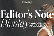 Editor's Note Display, a Serif Font by Jen Wagner Co (Thumbnail 1 of 22)
