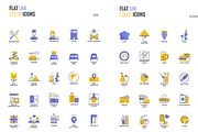Set of flat smooth gradient icons, an Icon by Creative Graphics (Thumbnail 7 of 12)