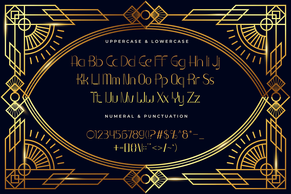 Bristal - Modern Art Deco Font, a Handwritten Font by overlaytemplates (Photo 4 of 5)