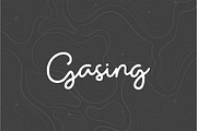 Gasing Monoline Script Font, a Script Font by Grontype (Thumbnail 1 of 7)