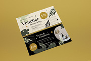 Green Boho Beauty and Spa Voucher, a Card Template by graphicook (Thumbnail 3 of 3)
