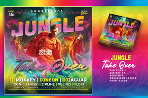 Jungle Take Over Flyer, a Flyer Template by angelicafx