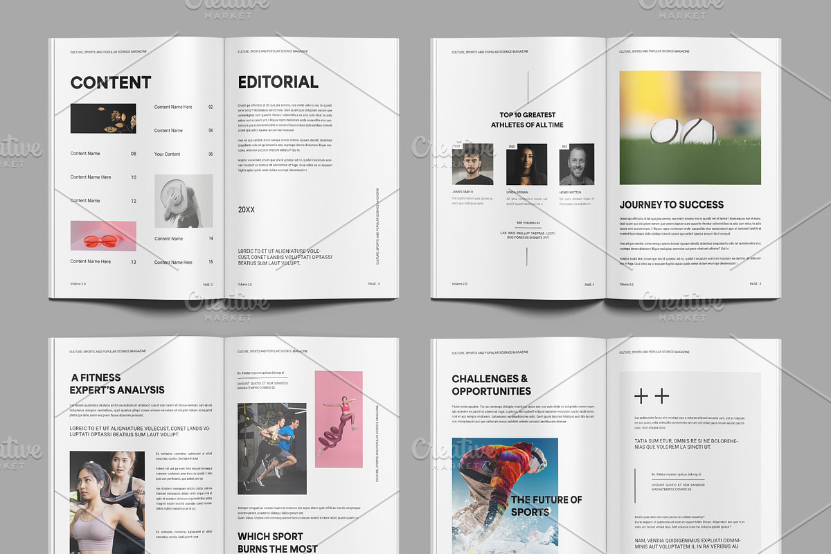 Sports and Culture Magazine, a Magazine Template by ClickPaint_Studio (Photo 2 of 4)