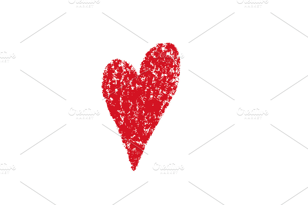 Crayon Doodle Hearts, an Object Graphic by Elena Pimukova (Photo 10 of 36)