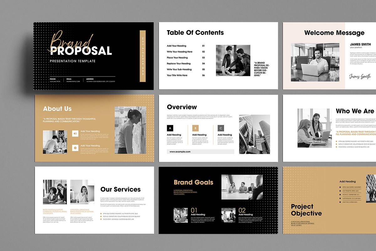 Brand Proposal Presentation Template, a Print Template by MightyDesign (Photo 1 of 8)