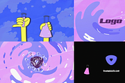 Chemical Reaction Logo Premiere Pro, a Branding & Logo Template by FlashFXbox (Thumbnail 1 of 2)