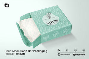 Handmade Soap Bar Packaging Mockup