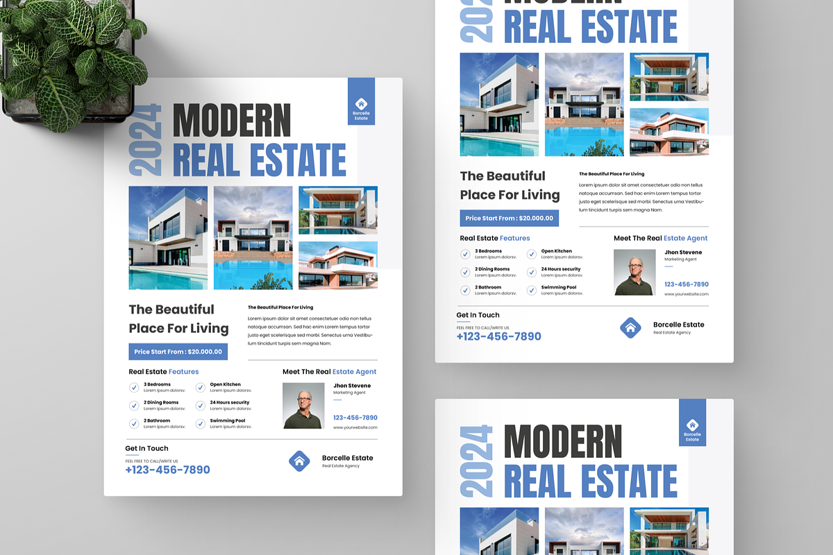 Minimal Modern Real Estate Flyer, a Flyer Template by Annora Studio (Photo 5 of 5)