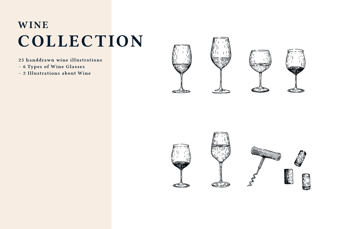 The Wine Collection, a Food Illustration by dicreate (Photo 4 of 12)