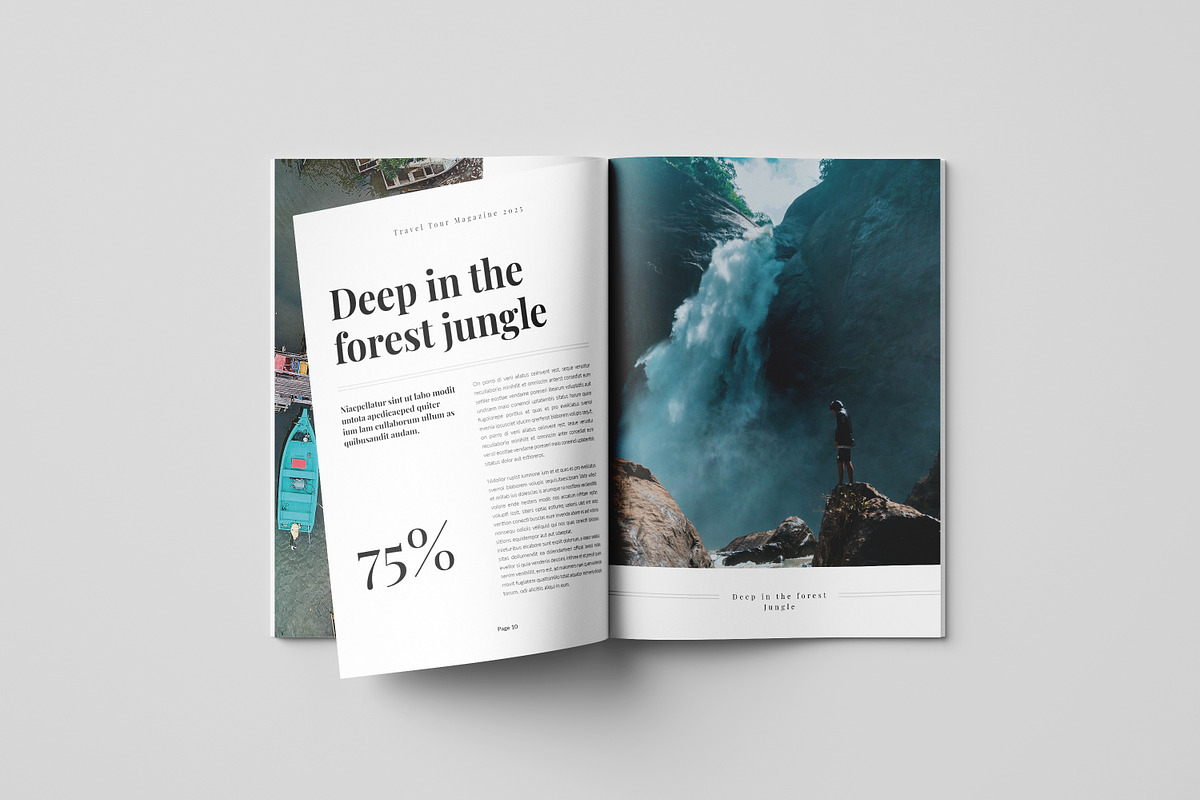 Travel Magazine Template, a Magazine Template by Spark_Creative (Photo 6 of 14)