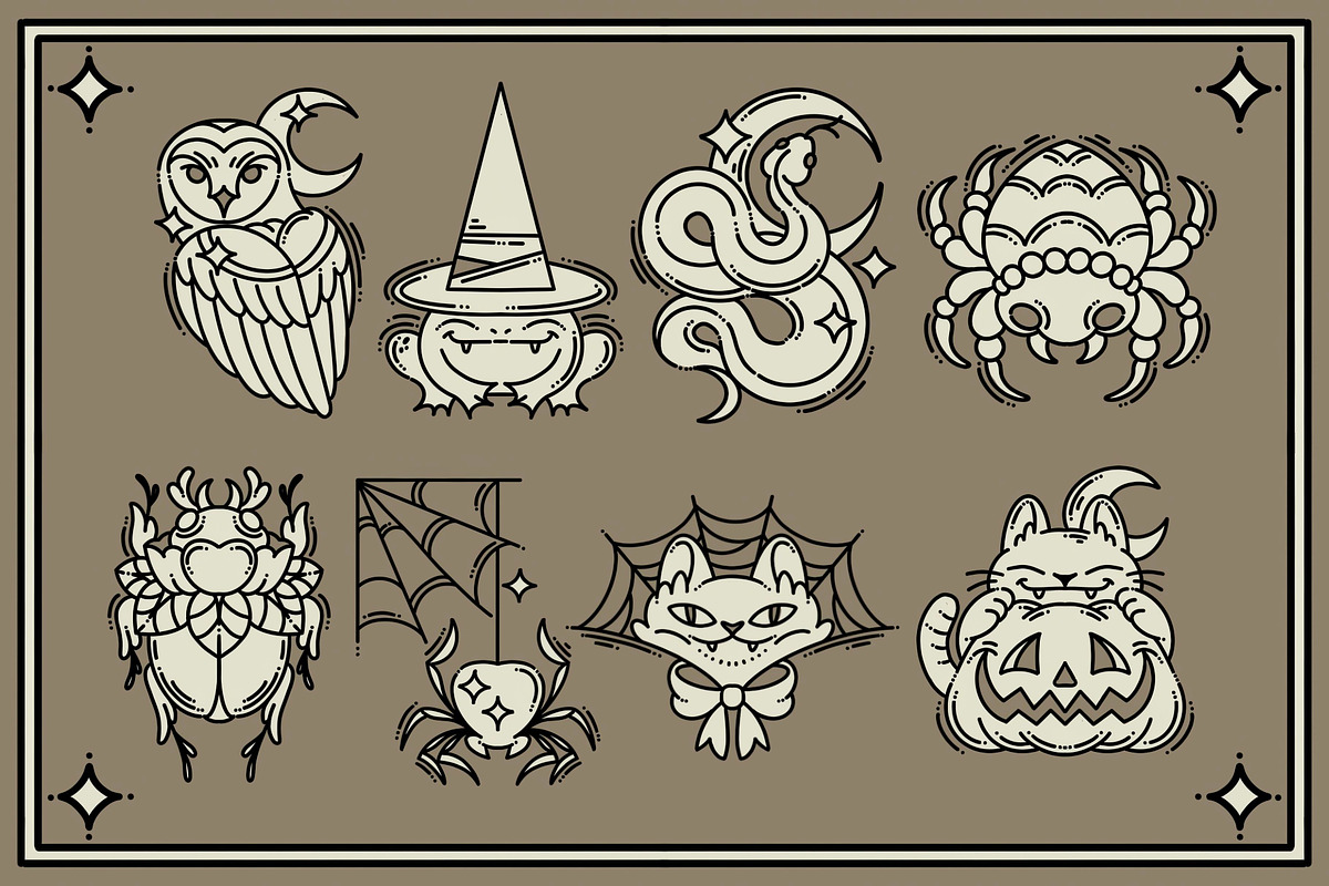 Halloween set, an Object Illustration by heyXeni (Photo 3 of 12)