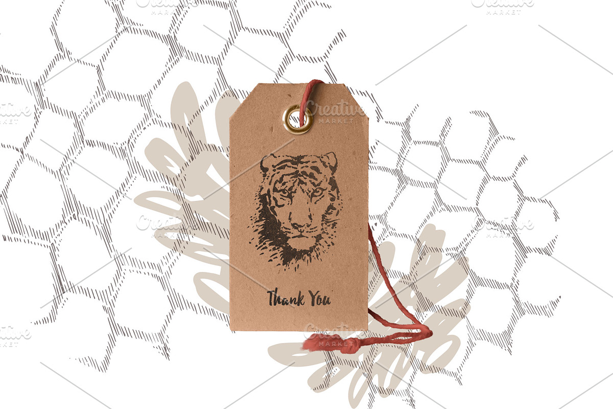 Safari Mood elements & patterns, an Animal Illustration by Polanika (Photo 8 of 8)