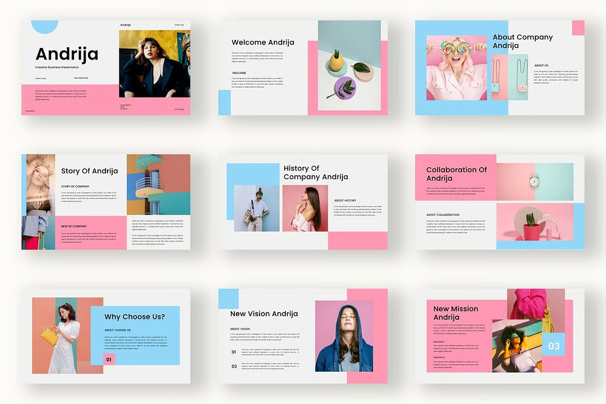 Andrija – Business Google Slide, a Presentation Template by kreatifreya (Photo 2 of 5)