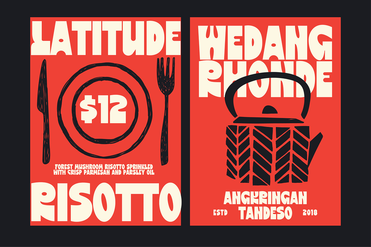 Mokela - Chunky Sans Serif, a Sans Serif Font by VASTARD STUDIO (Photo 8 of 10)