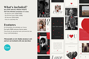 Love Social Media Templates CANVA, a Templates & Theme by Paper Flowers Studio (Thumbnail 4 of 6)