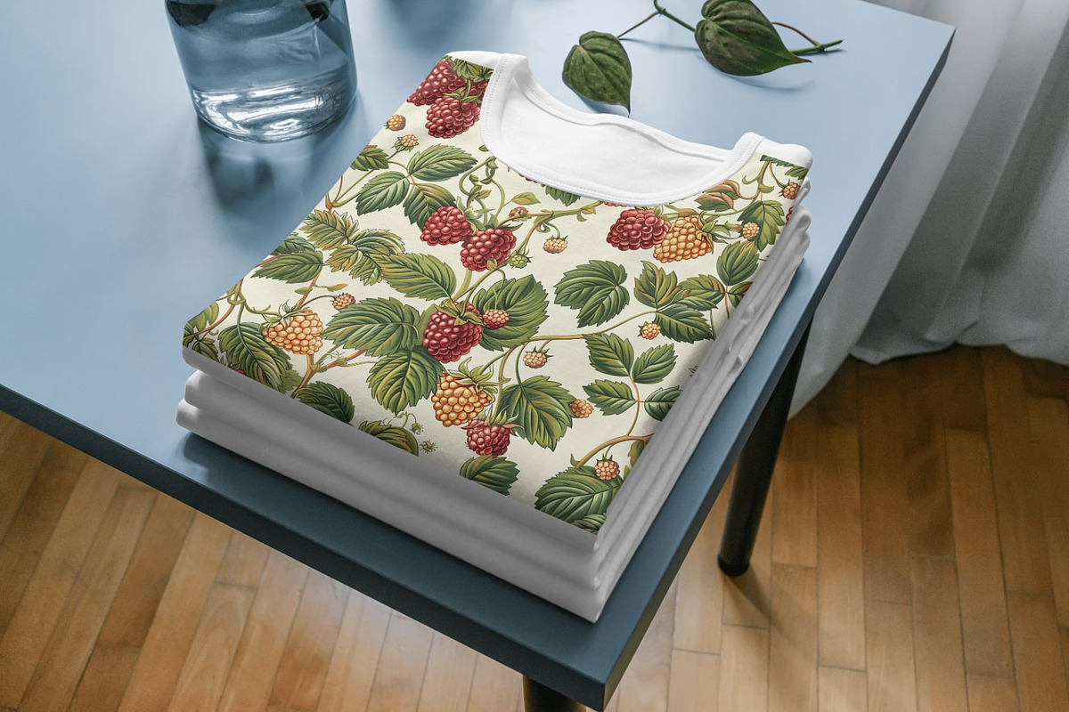 10 Raspberry Bramble Patterns, a Pattern Graphic by Inknfolly