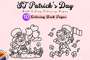 St. Patrick’s Day Coloring Pages, a Seasonal Illustration by Neon Studio (Thumbnail 1 of 4)