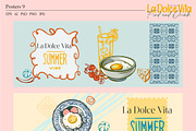 La Dolce Vita-Food and Drink, a Seasonal Illustration by Collection by VY (Thumbnail 6 of 11)