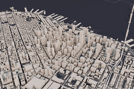 San francisco city map 3d rendering containing san francisco, california, and
