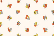 Abstract line faces seamless pattern, a Pattern Graphic by PaperTrident (Thumbnail 7 of 11)