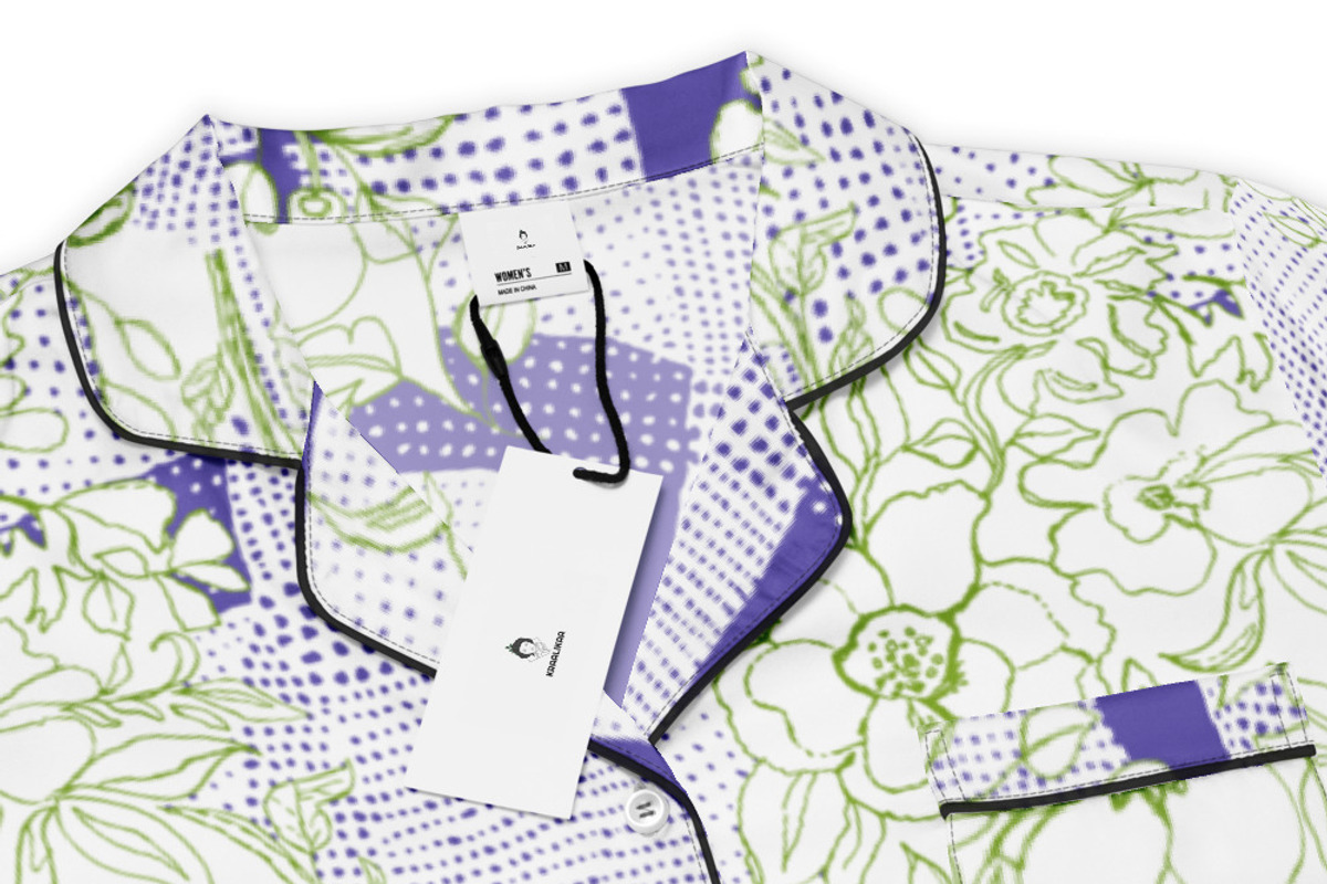 Floral Disruption – Green & Violet, an Illustration by kraalikaacreations (Photo 3 of 7)