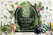 Tropical Jungle Watercolor Arts, an Object Graphic by Evgeniia (Thumbnail 1 of 12)