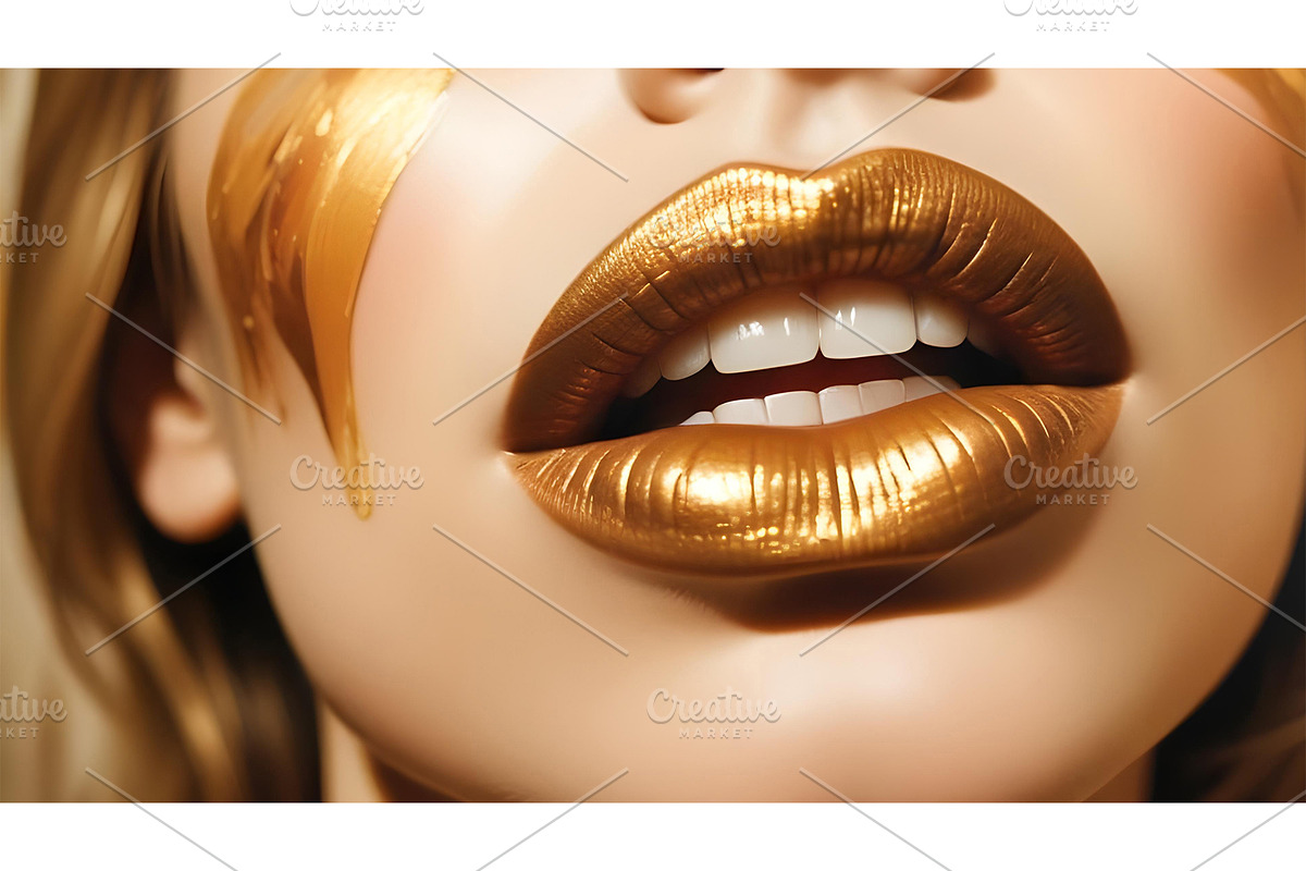 Woman's lips picture, a Person Illustration by Elen_Art