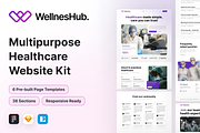 WellnesHub - Multipurpose Healthcare, a Landing Page Template by Agensip Design Agency (Thumbnail 1 of 10)