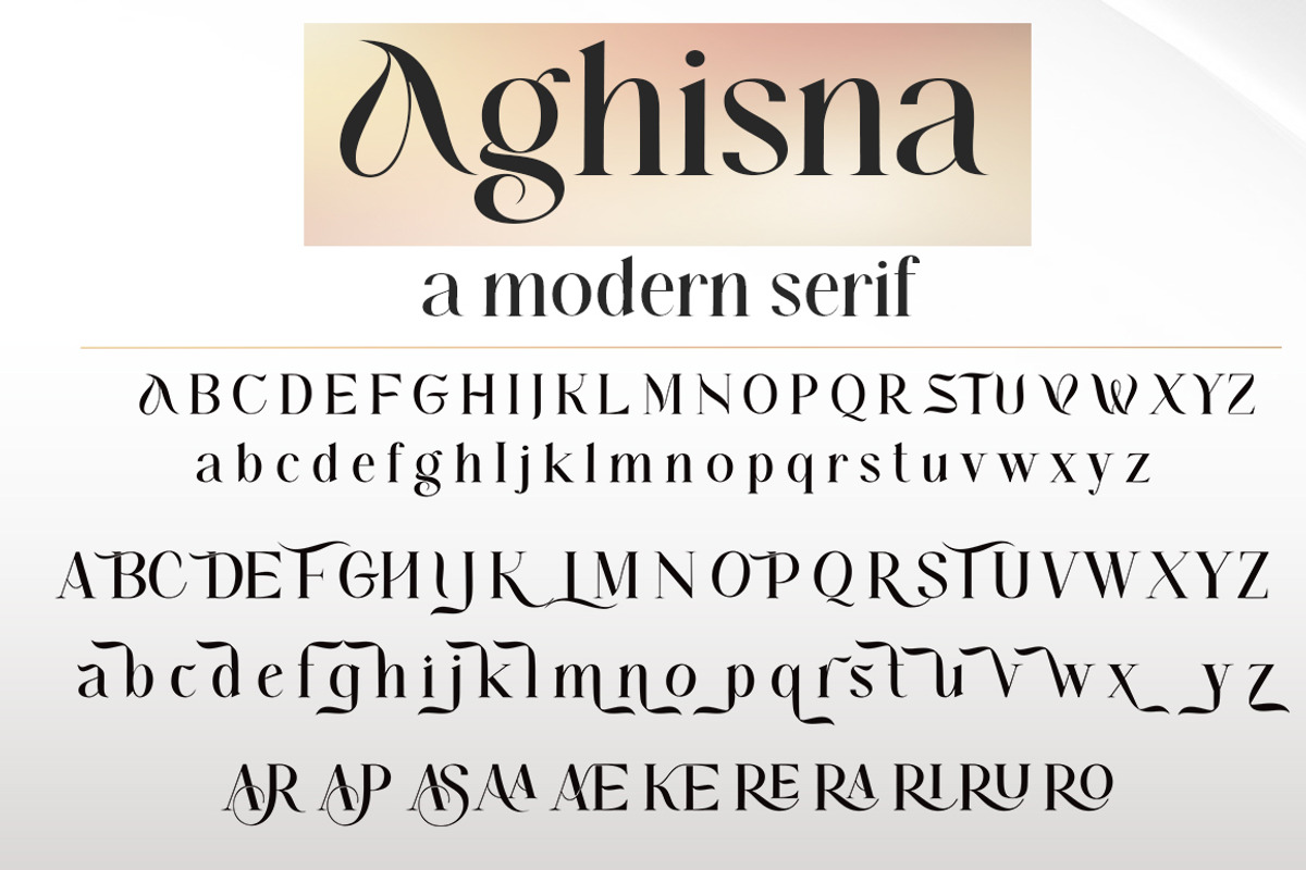 Aghisna Display, a Script Font by Typehill (Photo 6 of 12)