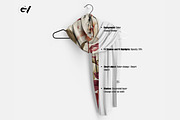 Wool scarf Mockup Part 1, an Apparel Mockup by GraphicVil (Thumbnail 2 of 9)