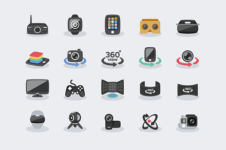  Virtual Reality - VR Icons