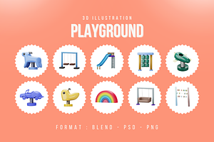 Playground 3D Icon Pack