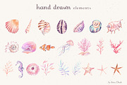 Sunny Coast Watercolor Set, a Seasonal Illustration by Irina Diasli (Thumbnail 3 of 13)