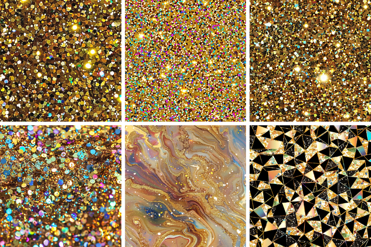 Gold Holographic Glitter Seamless, a Pattern Graphic by PrintablesByFranklyn (Photo 4 of 4)