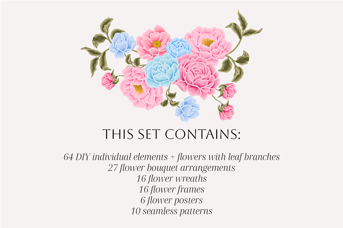 DELICATE BEAUTY - Soft Floral Set, an Object Illustration by Artflorara (Photo 15 of 16)