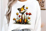 Whimsical spring funny fox clipart, an Illustration by SinaCreation (Thumbnail 7 of 11)