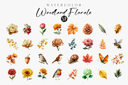 Florals and Woodland Clipart, an Illustration by CreationArt (Thumbnail 3 of 3)