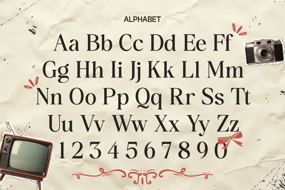 GC Rain Founds - Elegant Retro Serif, a Serif Font by Glyphonic (Photo 2 of 15)