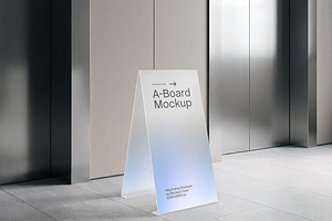 A-Board Sign Mockup
