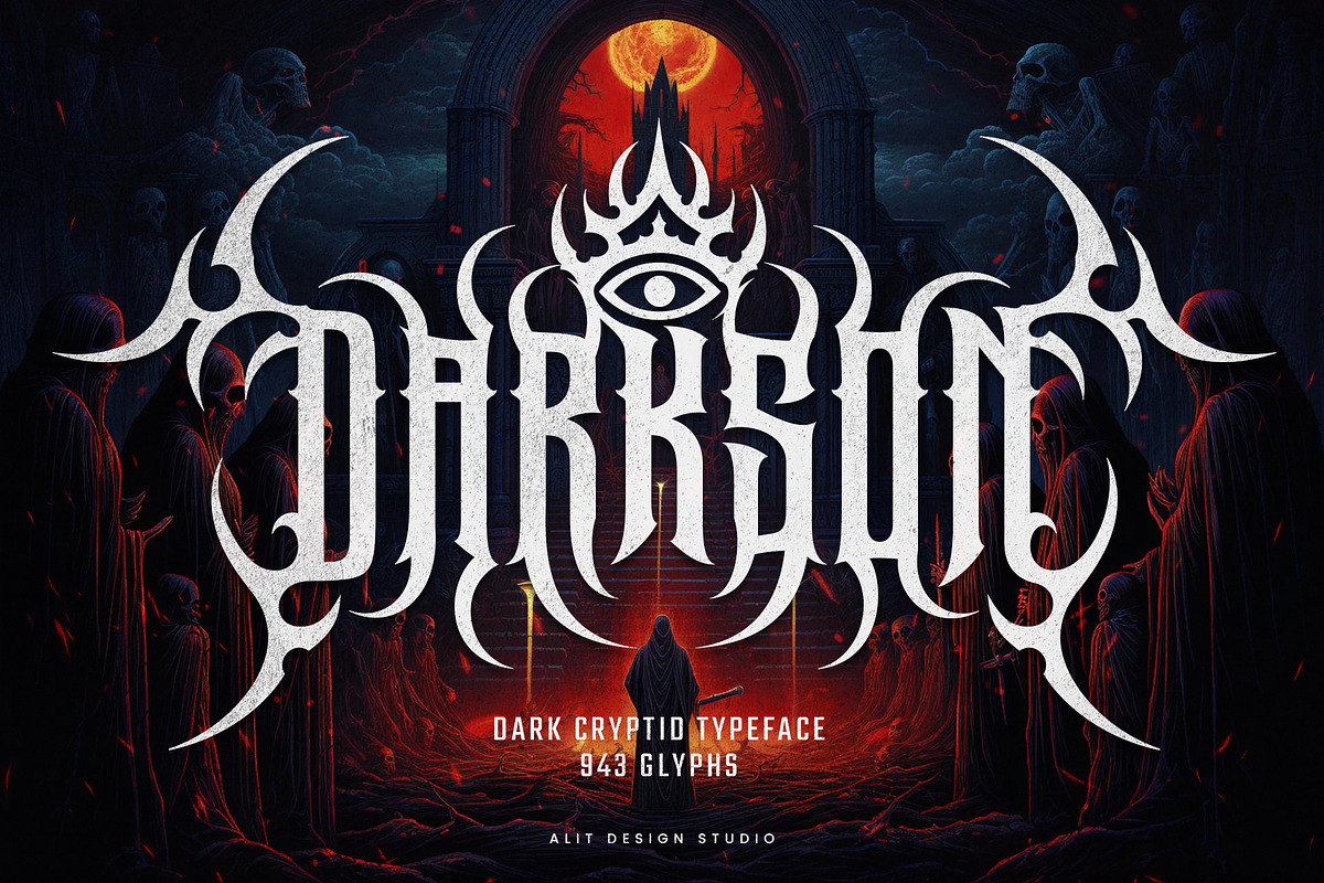 Darkson Typeface, a Blackletter Font by alit design (Photo 1 of 20)