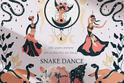 Snake dance, an Animal Illustration by Vector Mystery (Thumbnail 1 of 10)