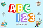Fancy School - Playful Kids Font, a Sans Serif Font by KiddoGlyphs Studio (Thumbnail 4 of 5)