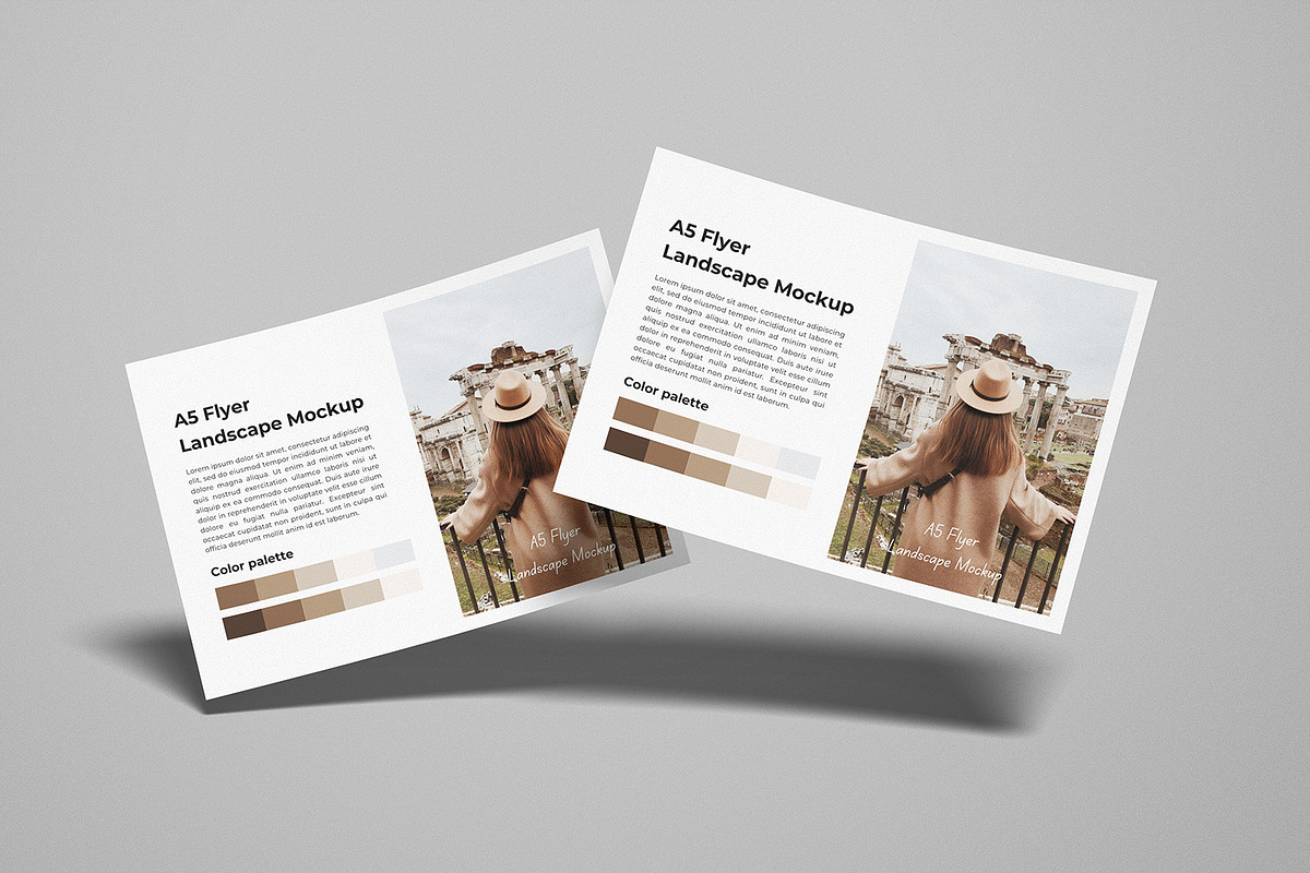 A5 Flyer Landscape Mockup, a Product Mockup by graphicsecond (Photo 8 of 11)